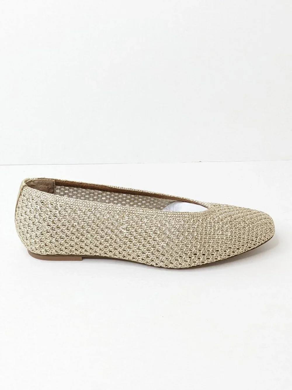 Kelsi Dagger Freya Gold Metallic Ballet Flats Women's 9.5